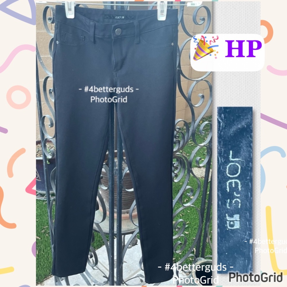 Joe's Jeans Big Girls The Ponte Skinny Mid Rise Stretch Legging Black Sz 16
